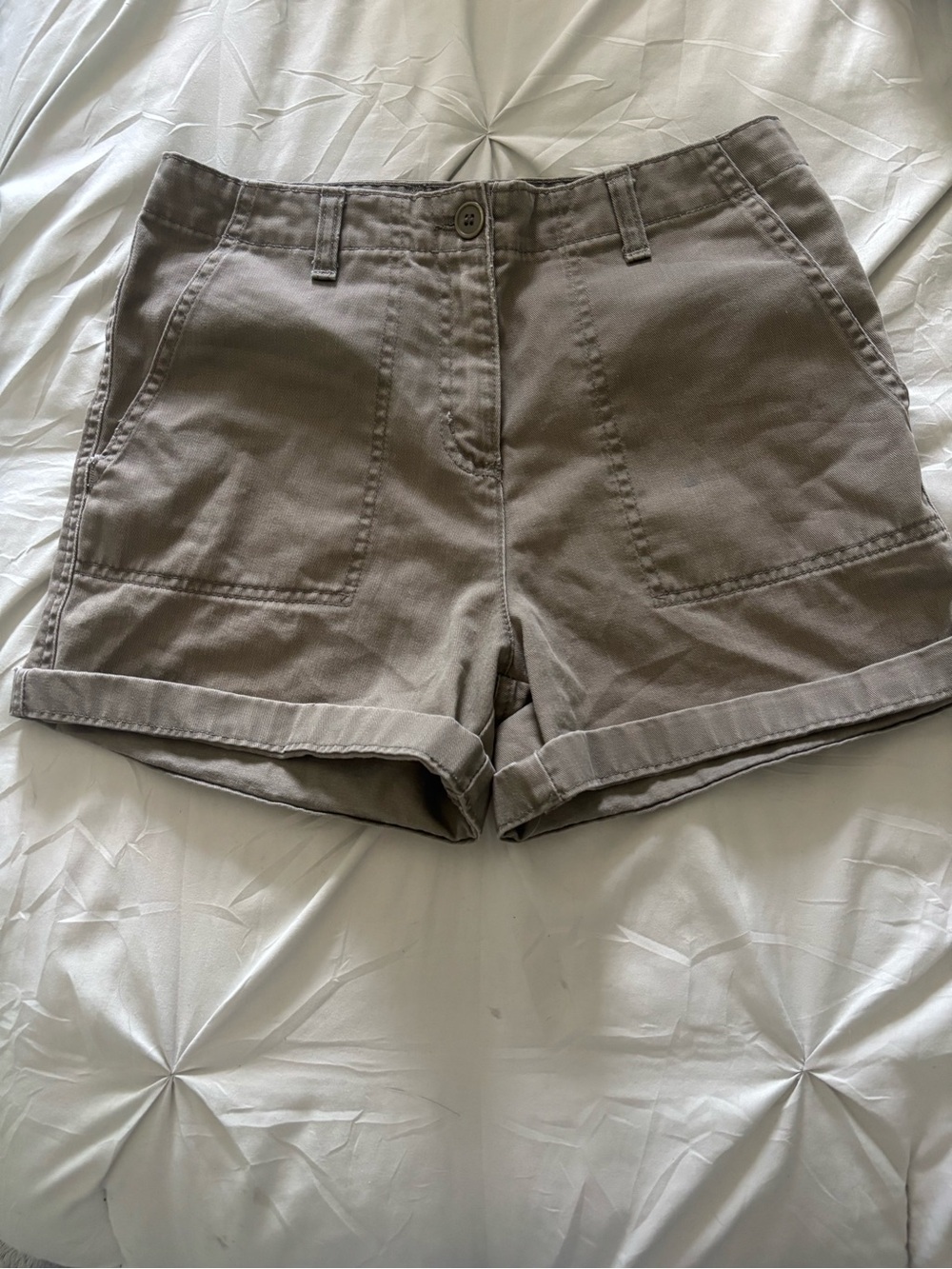 Jones New York Sport Women's Casual Cotton-Blend Cargo Shorts - Taupe